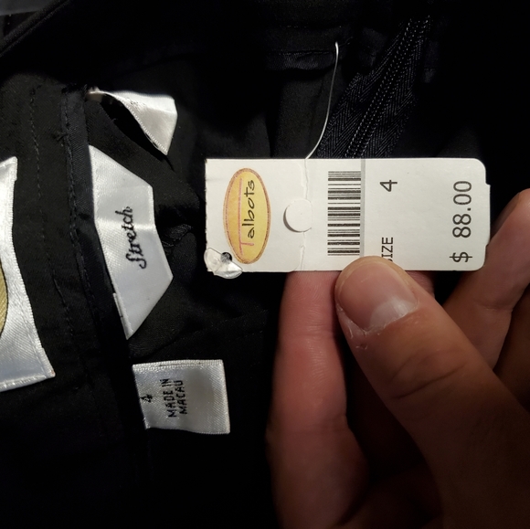 NWT Women's Talbots Black Stretch Pants Size 4 - Picture 4 of 4